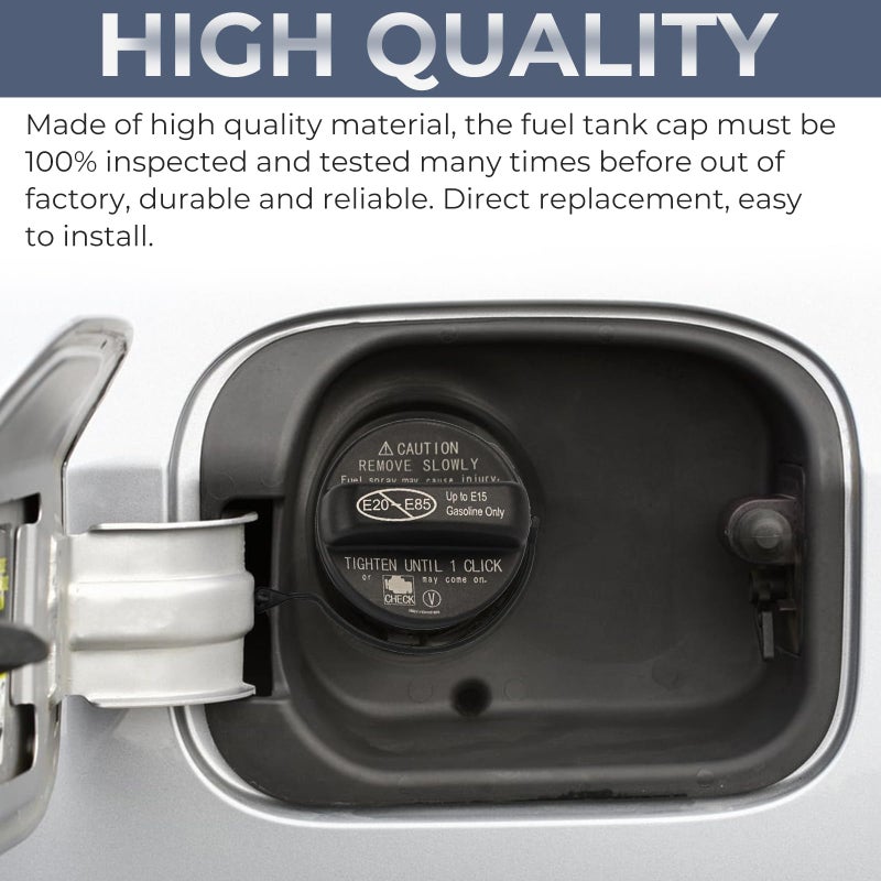 Manymiba Gas Cap Fuel Cap for Toyota Lexus  2015-2017 Camry/Tacoma  2015-2018 Corolla/Rav4/Avalon  2015-2016 Sienna/Highlander  2015-2019 Sequioa/Tundra  CT200h  UX200  NX300  RX350  ES350  77300-06030 - Image 4